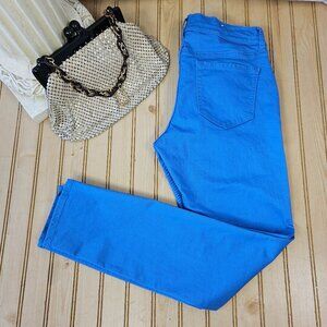 Old Navy Size 10 Blue Denim Rockstar Skinny Jeans Leggings Pants Low Rise EUC